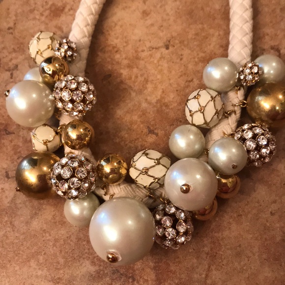Amazing rope Kate Spade necklace w pearl and gold - Picture 3 of 5
